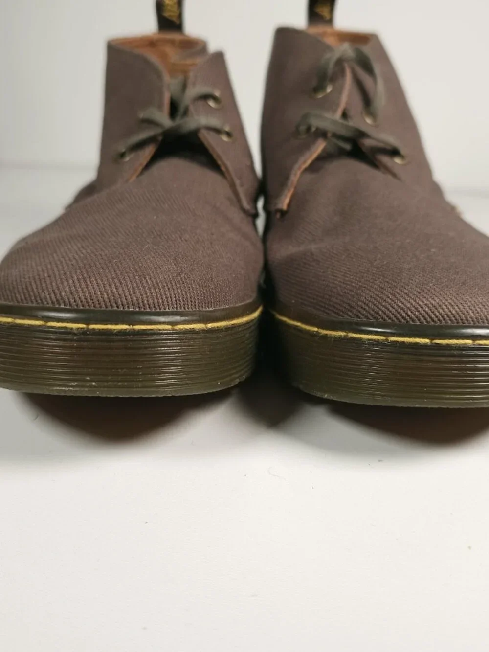 DR. MARTENS Mayport Brown Twill Canvas Desert Boot Men's 7 Women's 8